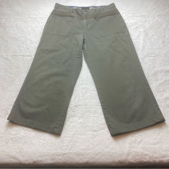 Ralph Ralph Lauren Vintage Olive Green Cropped Pants Size 8 - Picture 1 of 10